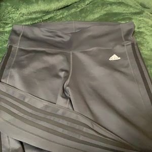 Adidas grey and black leggings